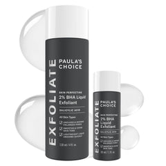 Paula's Choice SKIN PERFECTING Exfoliant duo bottles for daily pore care on the go