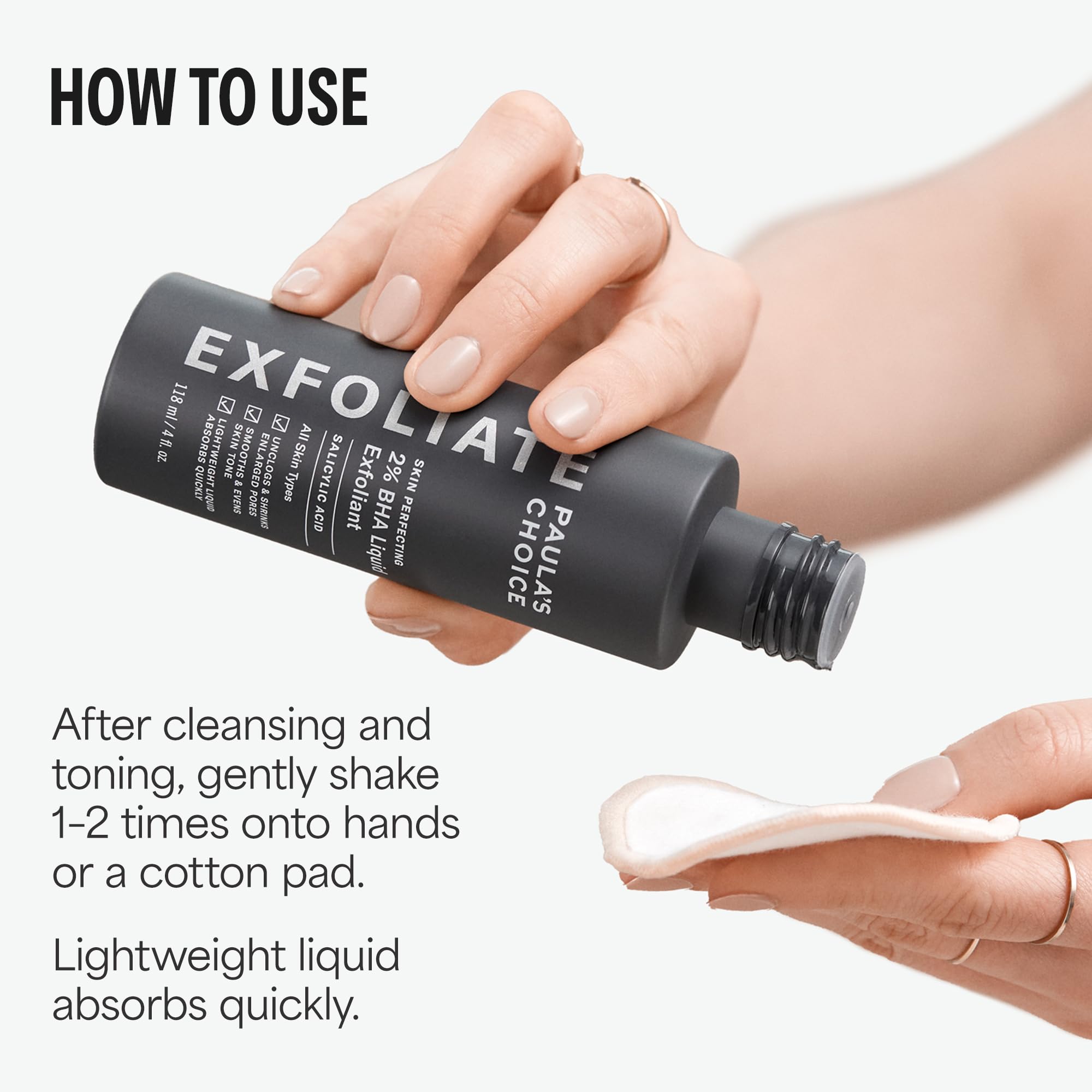 Label shows fragrance-free formula suitable for sensitive skin