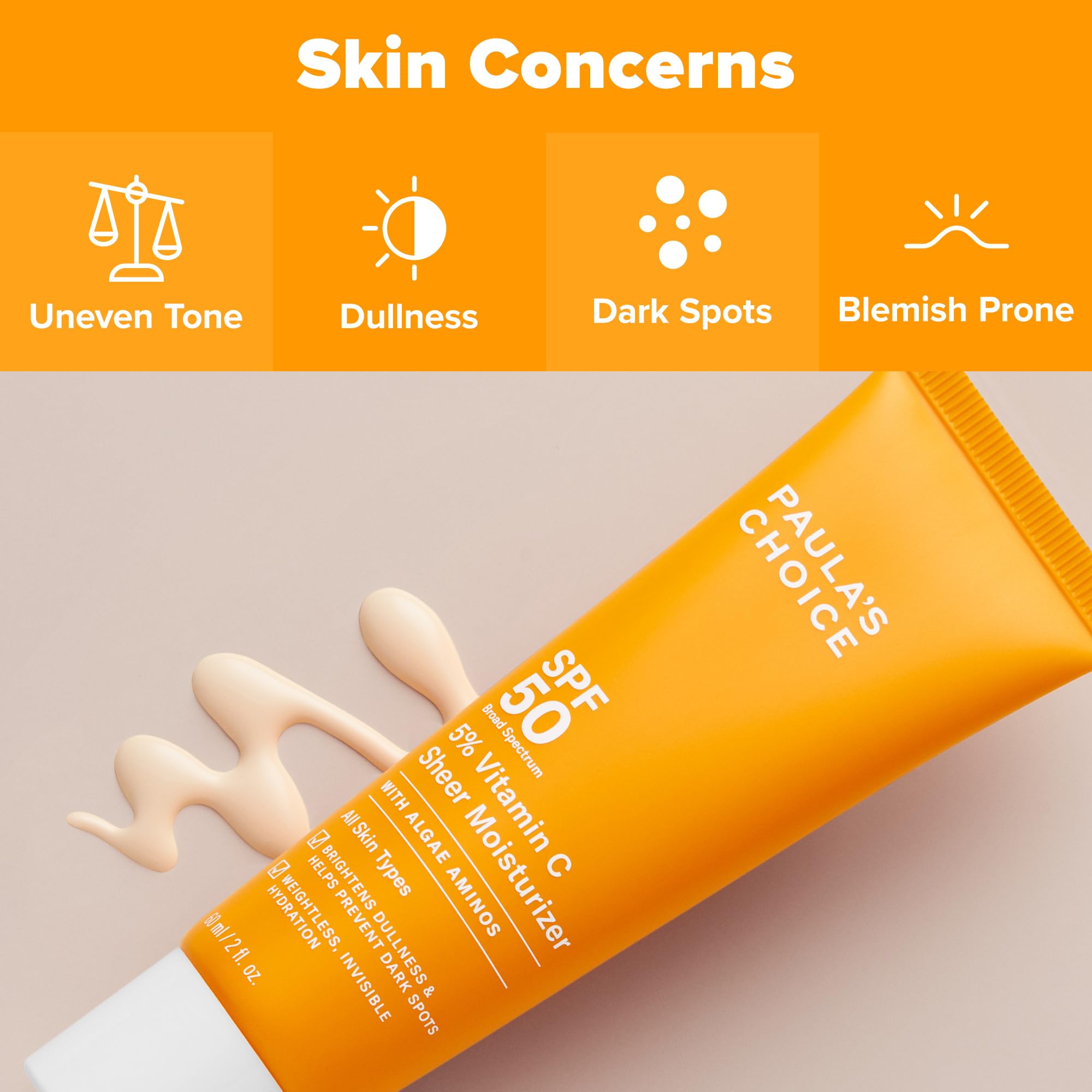 Paula's Choice ultra-lightweight sunscreen on hand showcases an invisible finish.