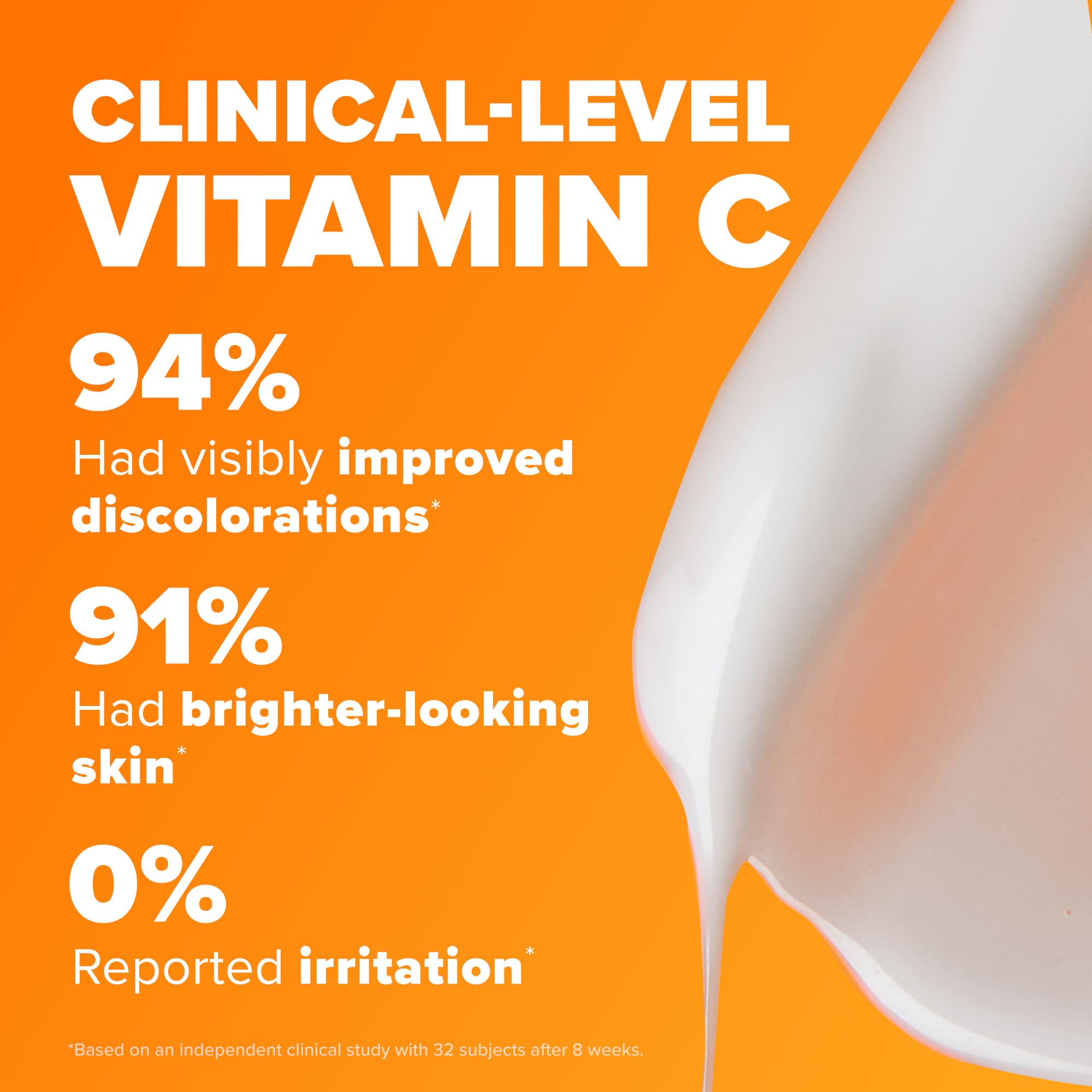 Texture close-up of Paula's Choice vitamin C serum on the skin surface