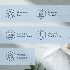 Pause & Effect Gentle Enzyme Cleanser hands rinsing to demonstrate water wash