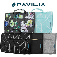 PAVILIA lightweight travel kit fits easily in any suitcase.
