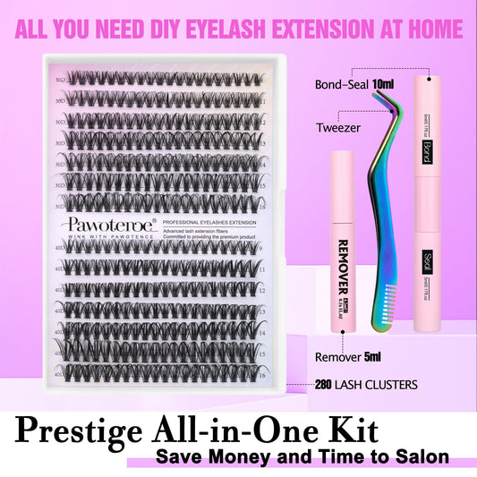 Pawotence bond and seal bottle for secure, long-lasting lash clusters