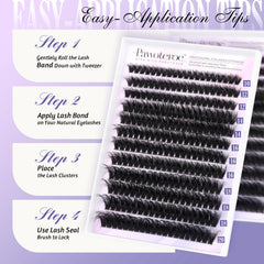 Pawotence finished lash look for natural enhancement.
