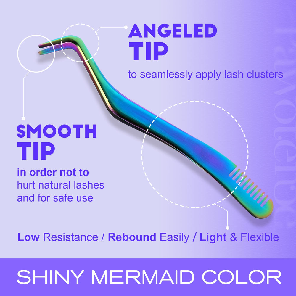 Pawotence Kira applicator and tweezers for precise, comfortable application.