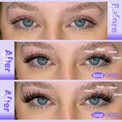 Pawotence Kira lash clusters kit 14mm adds gentle length and definition.