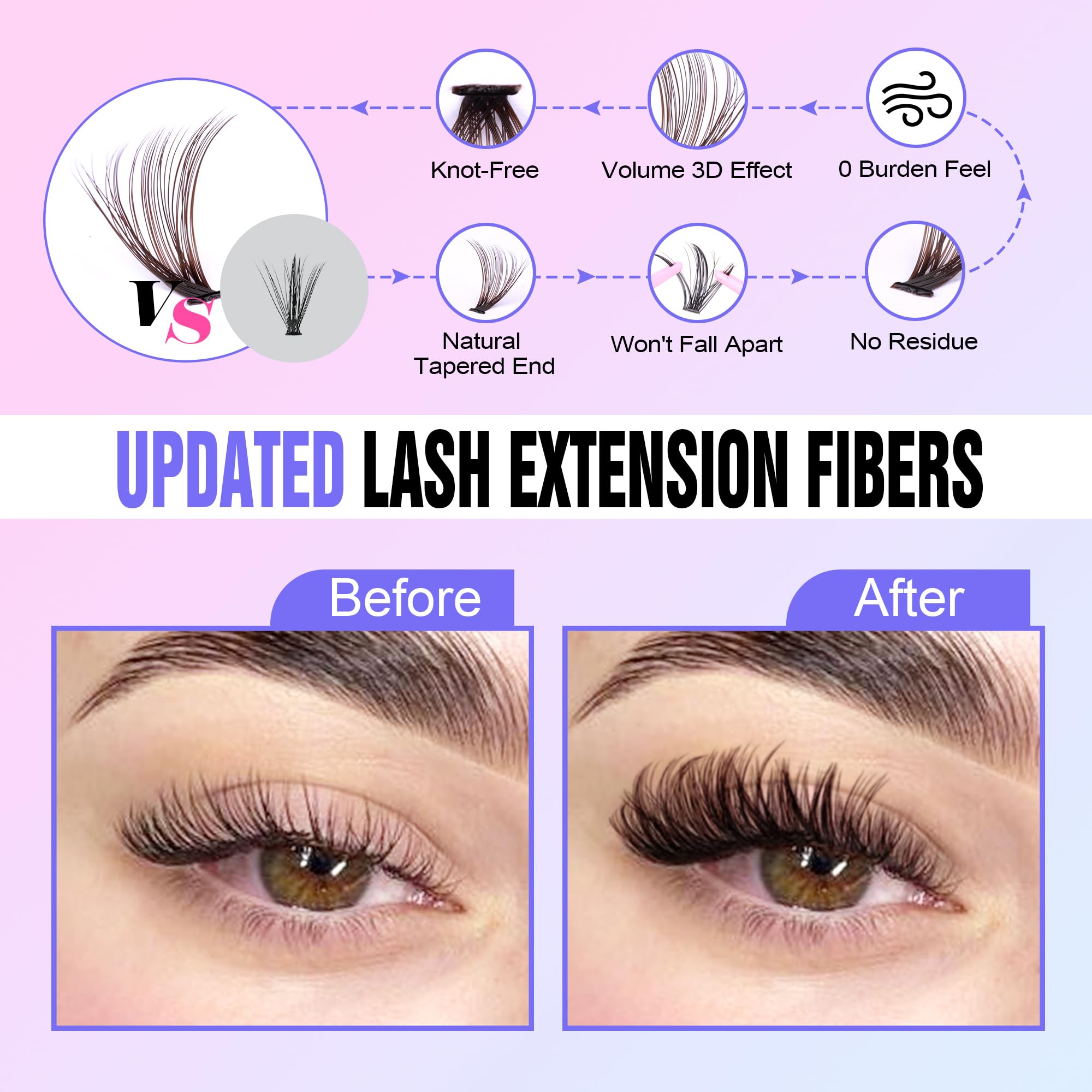 Pawotence lash bond and seal brown for secure wear