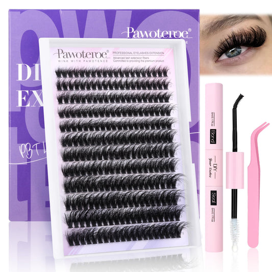 Pawotence lash extensions kit overview for at-home DIY glam and savings.