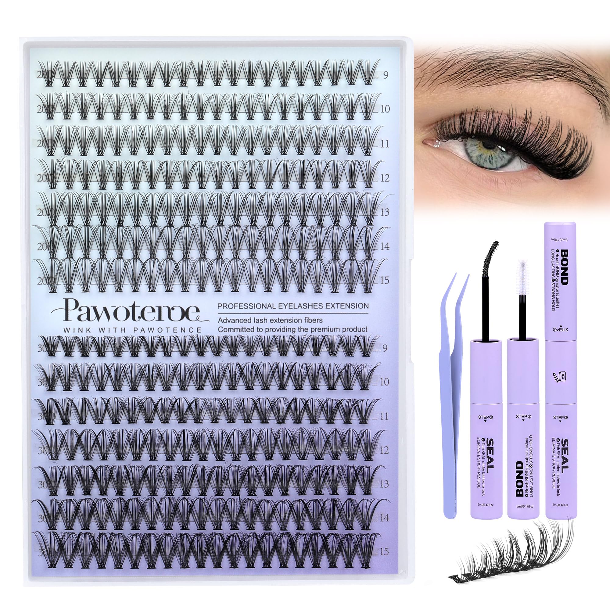 Pawotence professional lash designer brand for bold style.