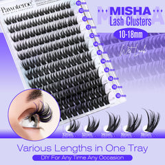 Pawotence wet look lash clusters deliver radiant, feathery volume.