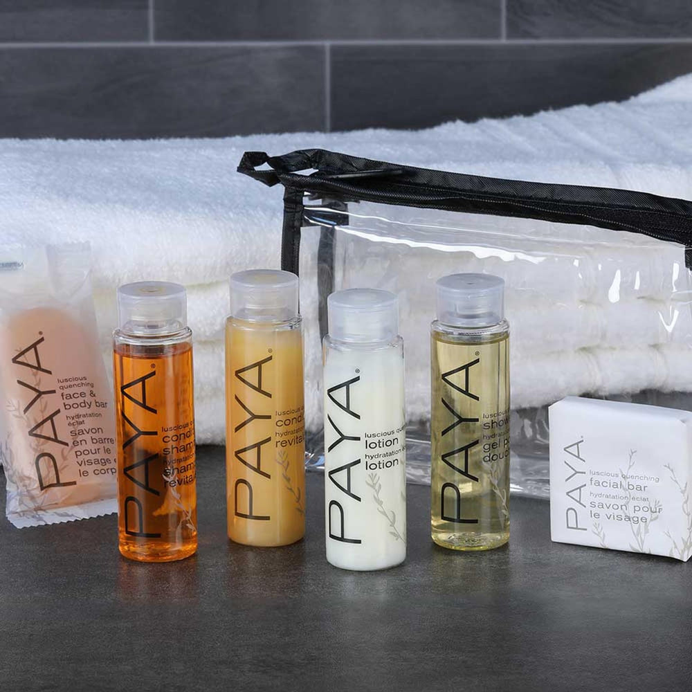 Paya Organics travel set bath bar close-up reveals cleansing bar for bath routines