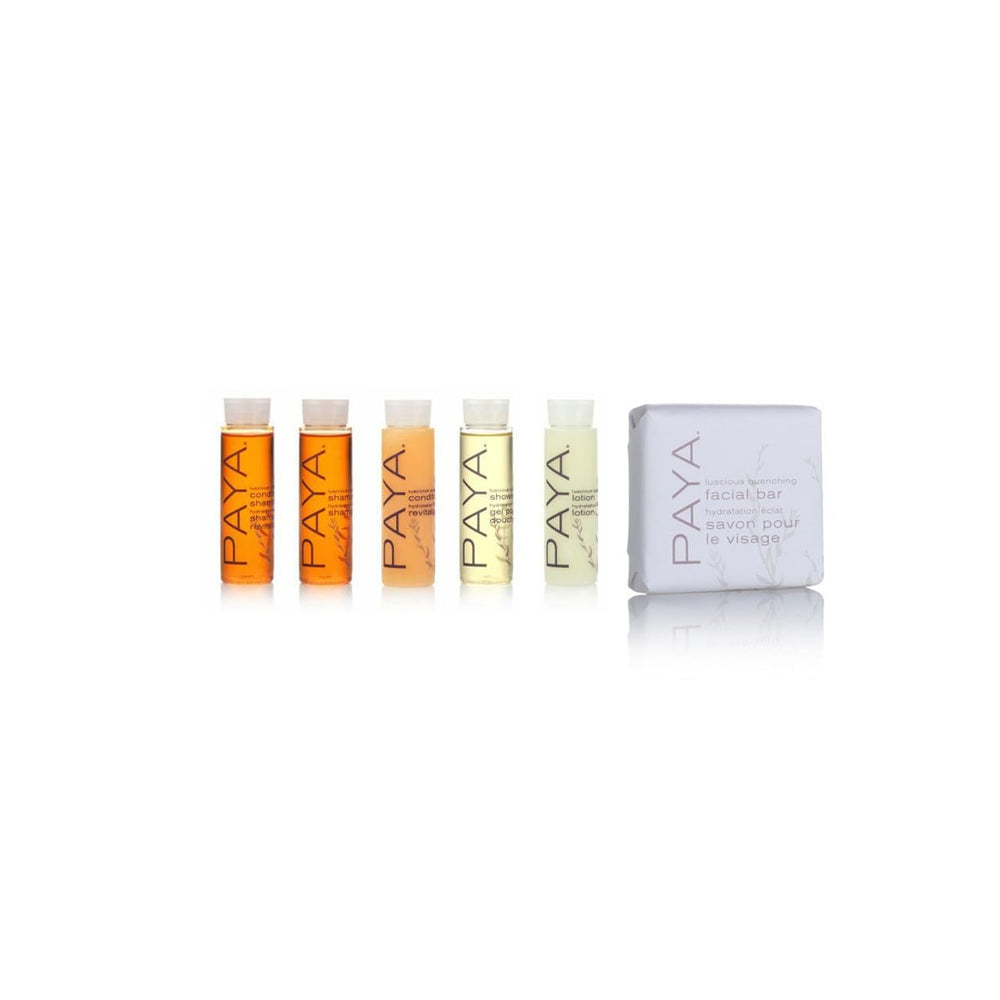 Paya Organics travel set conditioner bottle displays detangling care for smooth hair