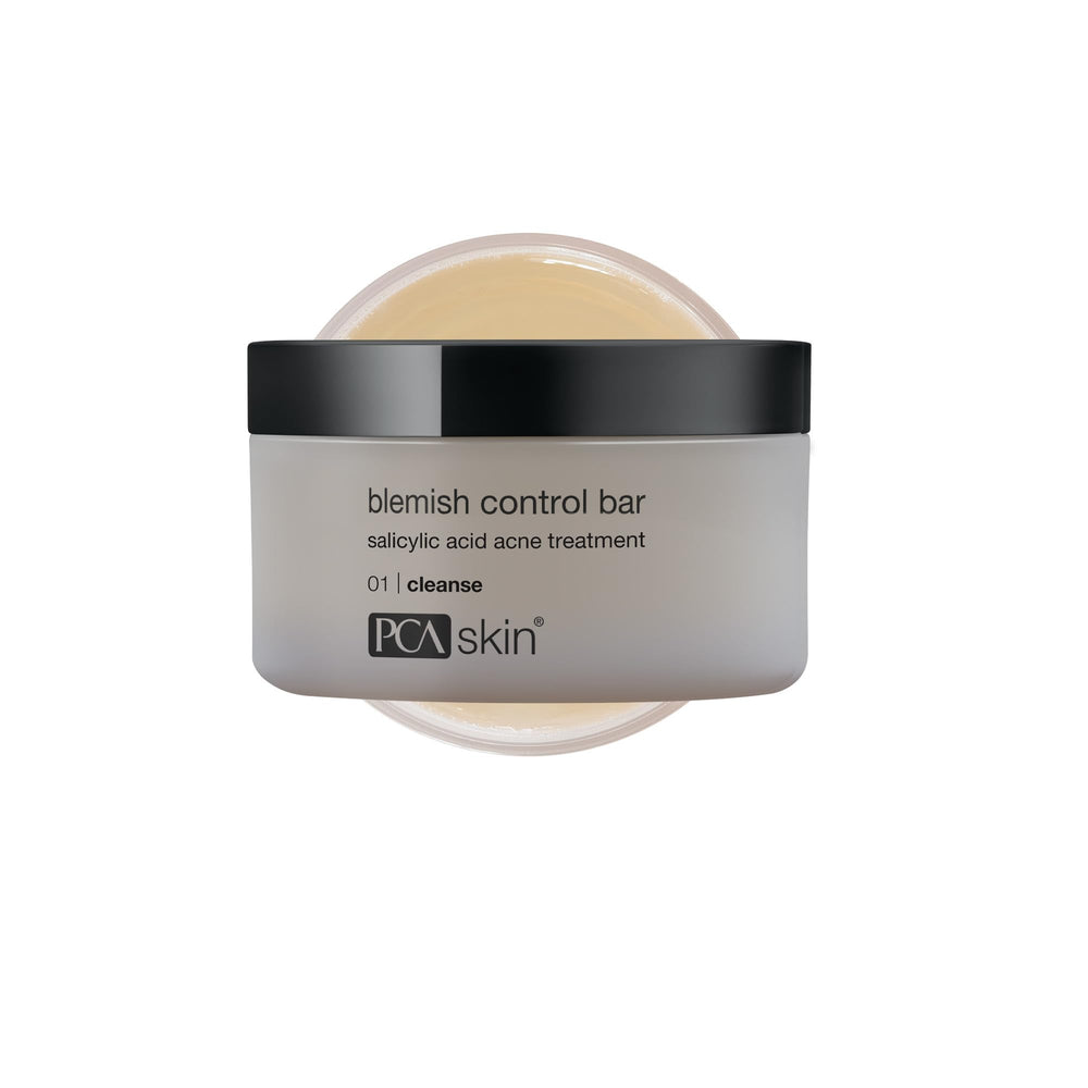 PCA SKIN Blemish Control Acne Cleanser Bar packaging with 2% salicylic acid for clear pores