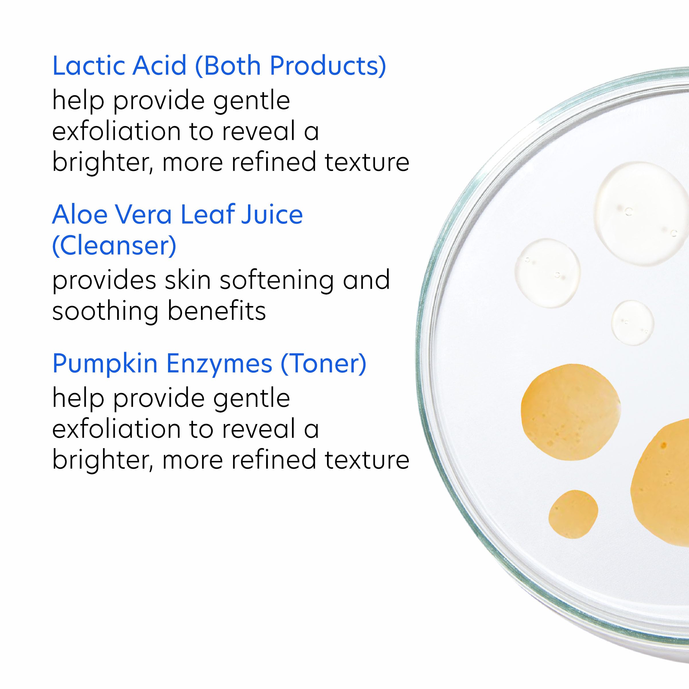 PCA SKIN Cleanse & Tone kit bottles arranged on bathroom counter