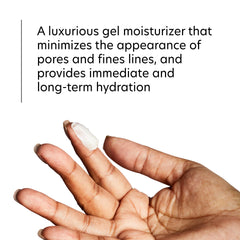 Closeup of HydraMatte applying smooth, matte look on skin