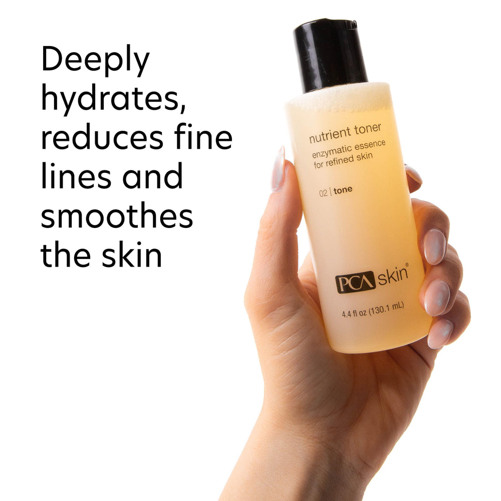 PCA SKIN Nutrient Face Toner pumpkin wine ingredient close-up highlights nourishment.