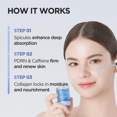 P.CALM Blue Capsule 11 Serum label highlights clean, gentle formula.
