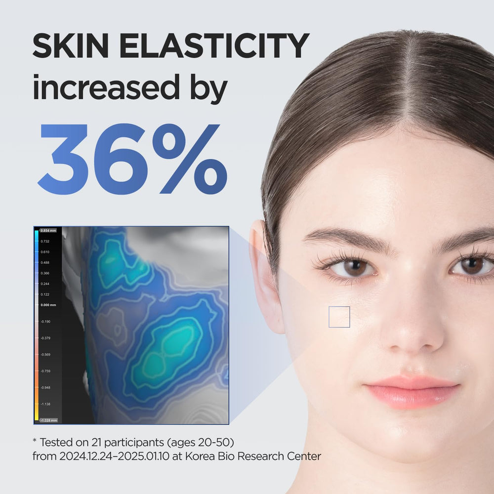 P.CALM Blue Capsule 11 Serum texture application demonstrates smooth coverage.