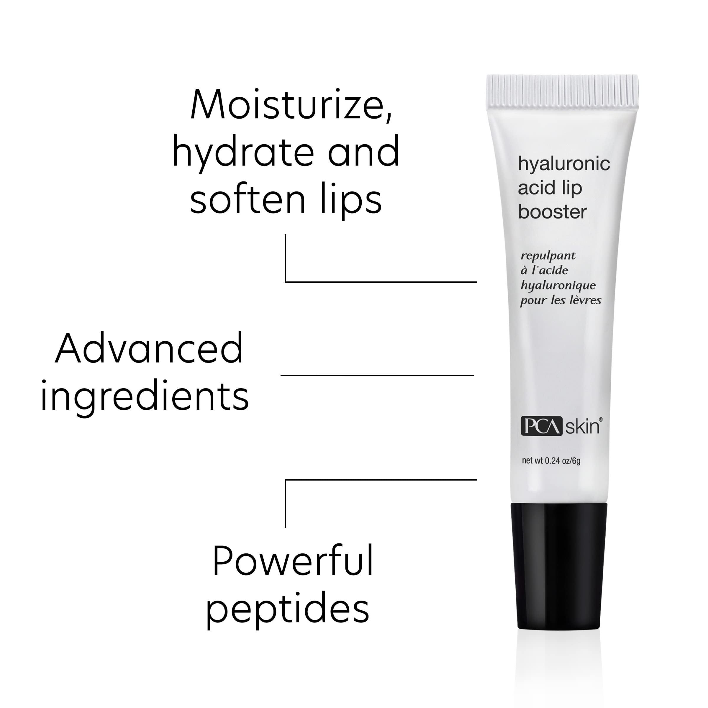 PCA SKIN Hyaluronic Acid Lip Moisture on lips.