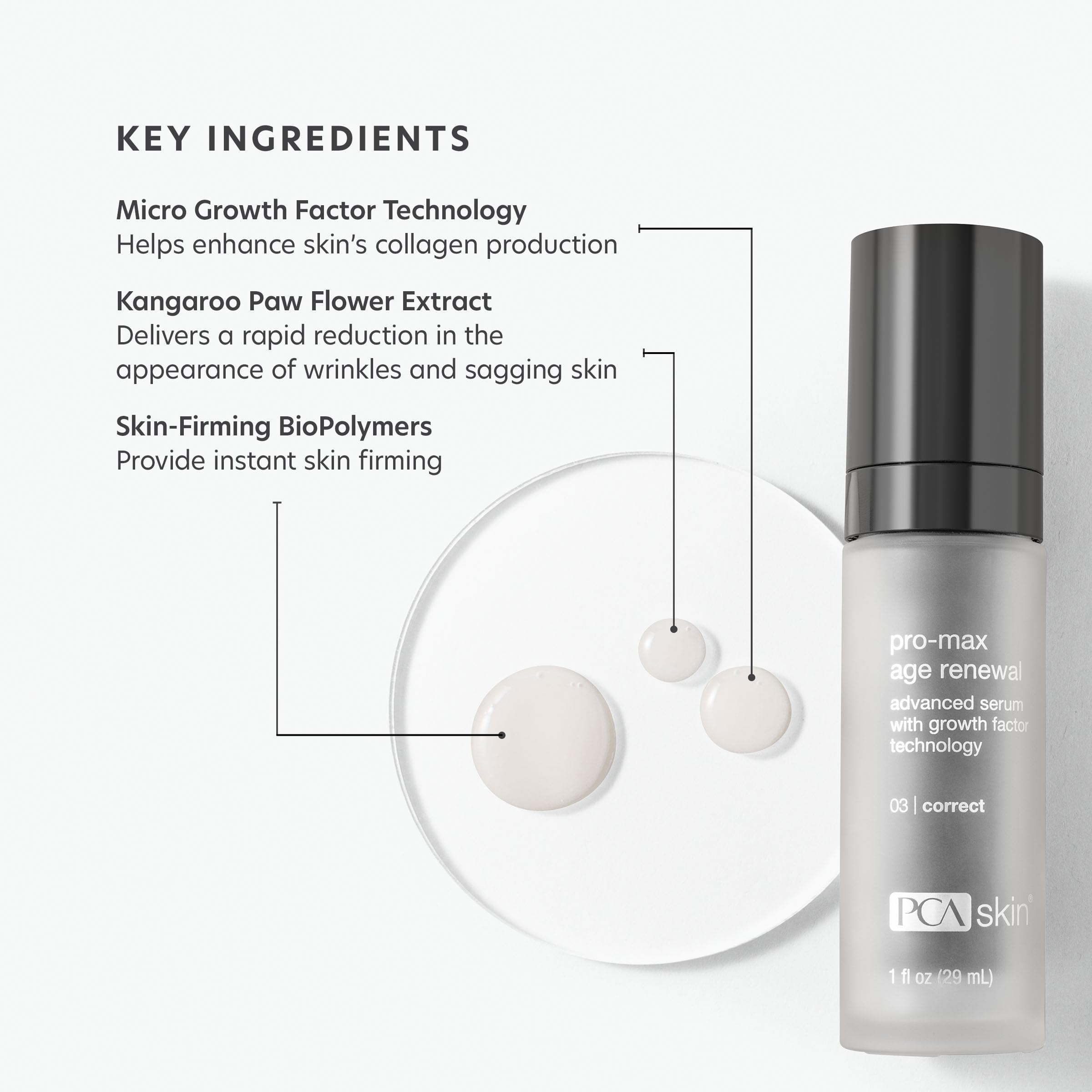 PCA SKIN Pro Max Age Renewal neck application demonstrates firming focus.