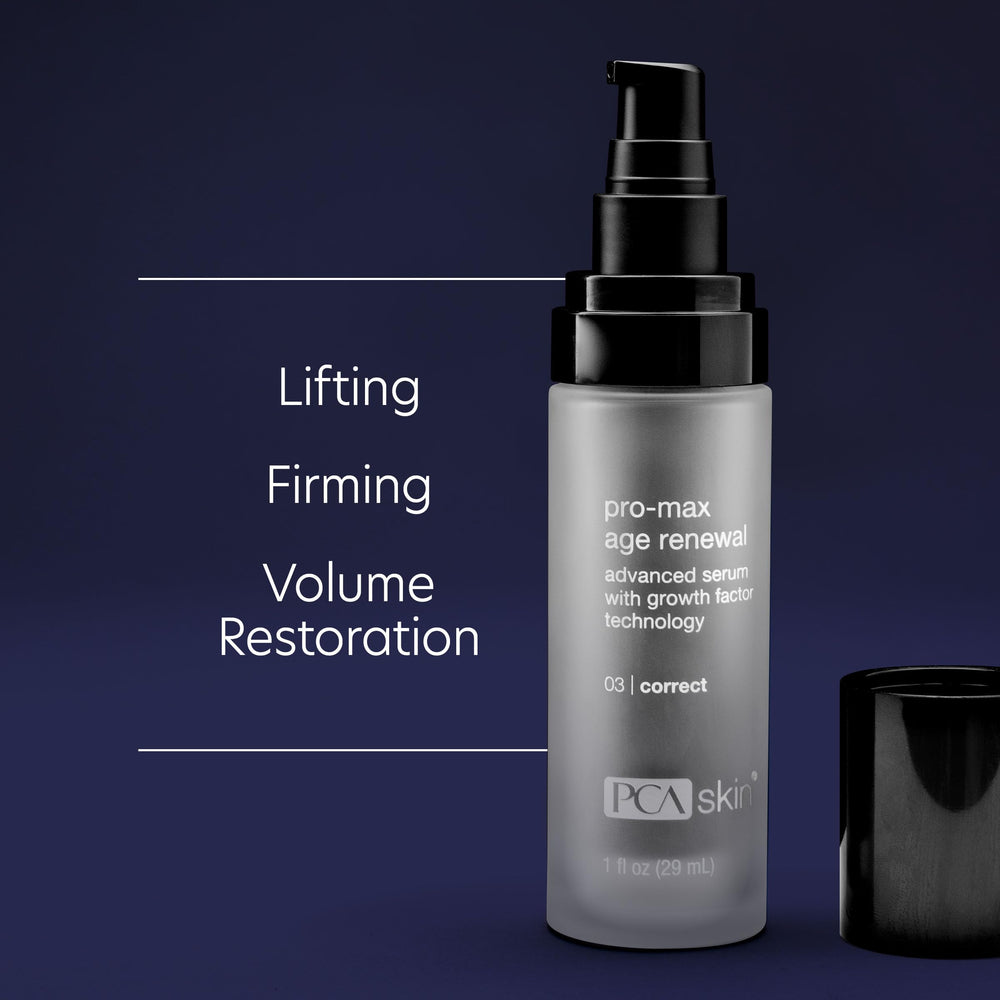 PCA SKIN Pro Max Age Renewal packaging front highlighting anti aging solution.