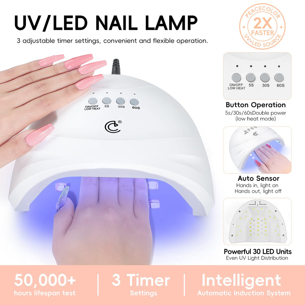 PEACECOLOR French nail stickers for clean-edge nail art