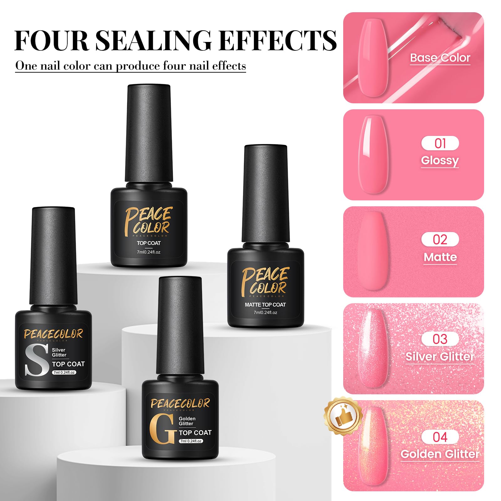 PEACECOLOR nail art tools for precise shaping and detailing