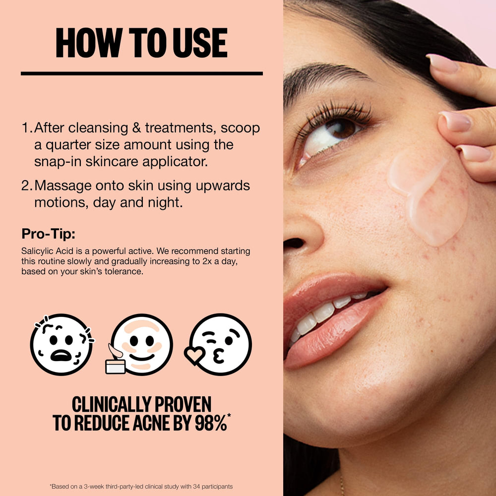 PEACE OUT Acne Gel Moisturizer hibiscus-hydration visual emphasizes soothing moisture