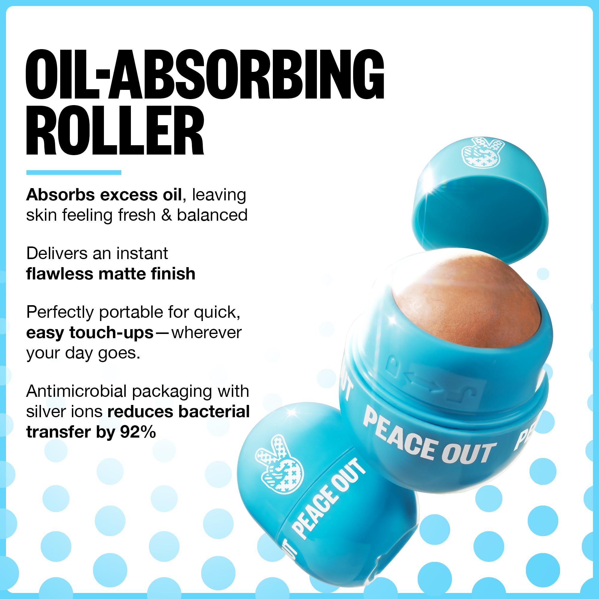 Peace Out Oil Contol Roller purifies pores while reducing visible shine