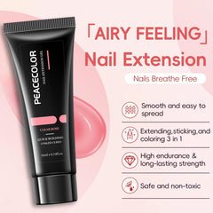 PEACECOLOR base and top coats for a durable glossy or matte finish.