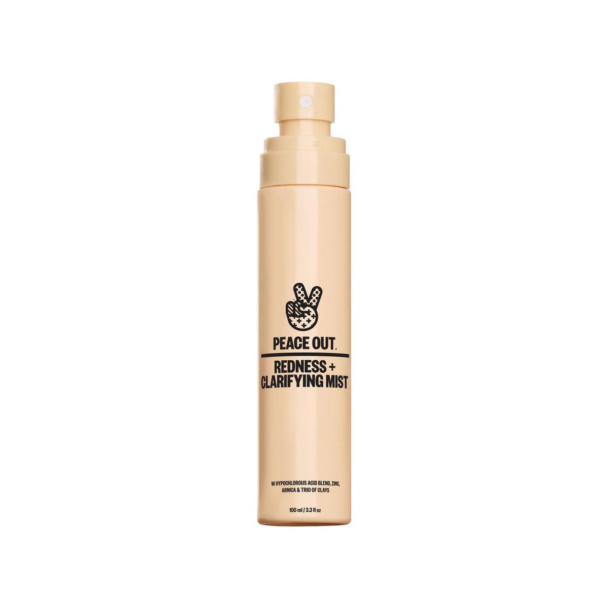 Peace Out Redness + Clarifying Mist bottle pour for refreshing redness and hydration