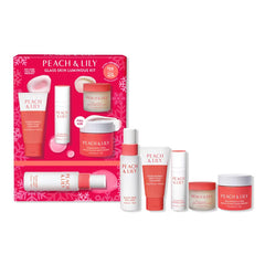 Peach & Lily Glass Skin Luminous Kit packaging showcases a gift-ready glow