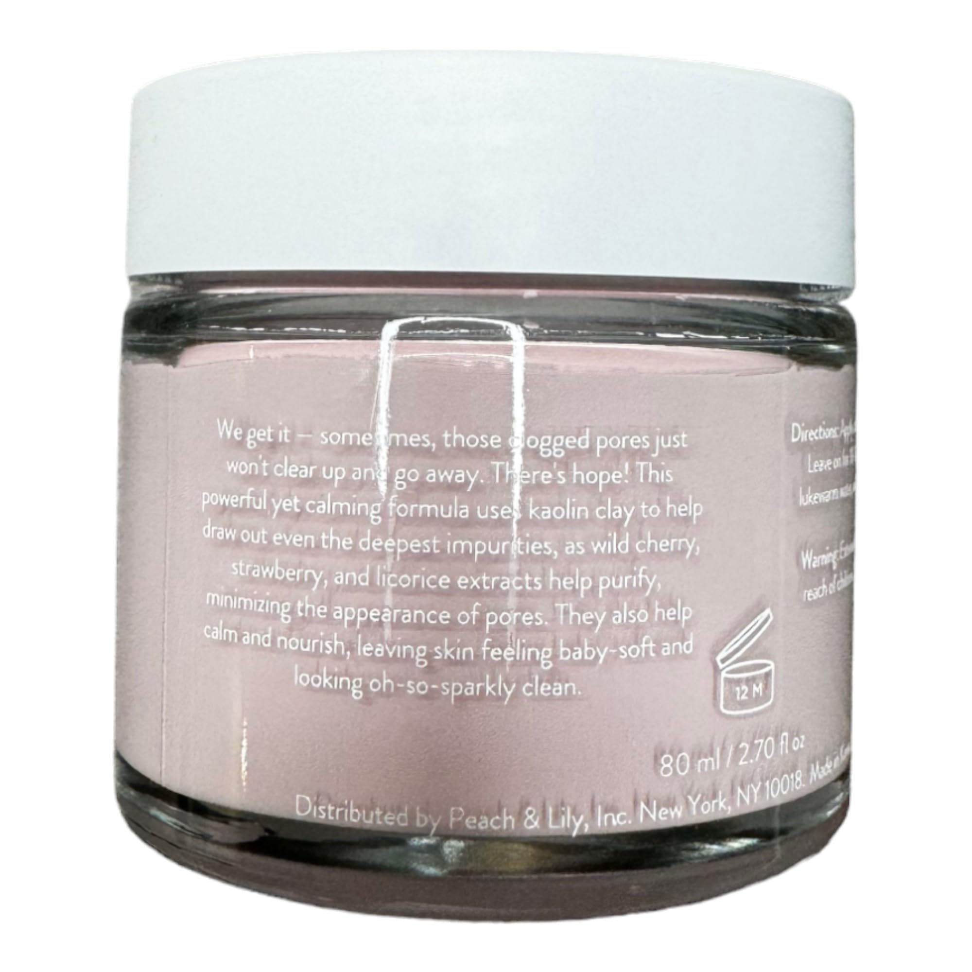 Peach & Lily Pore Proof hydration-related shot suggests refreshed skin after masking.