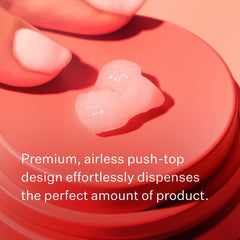 Peach & Lily Velvet Biome Repairing Ointment used as a lightweight makeup base for smoother skin.