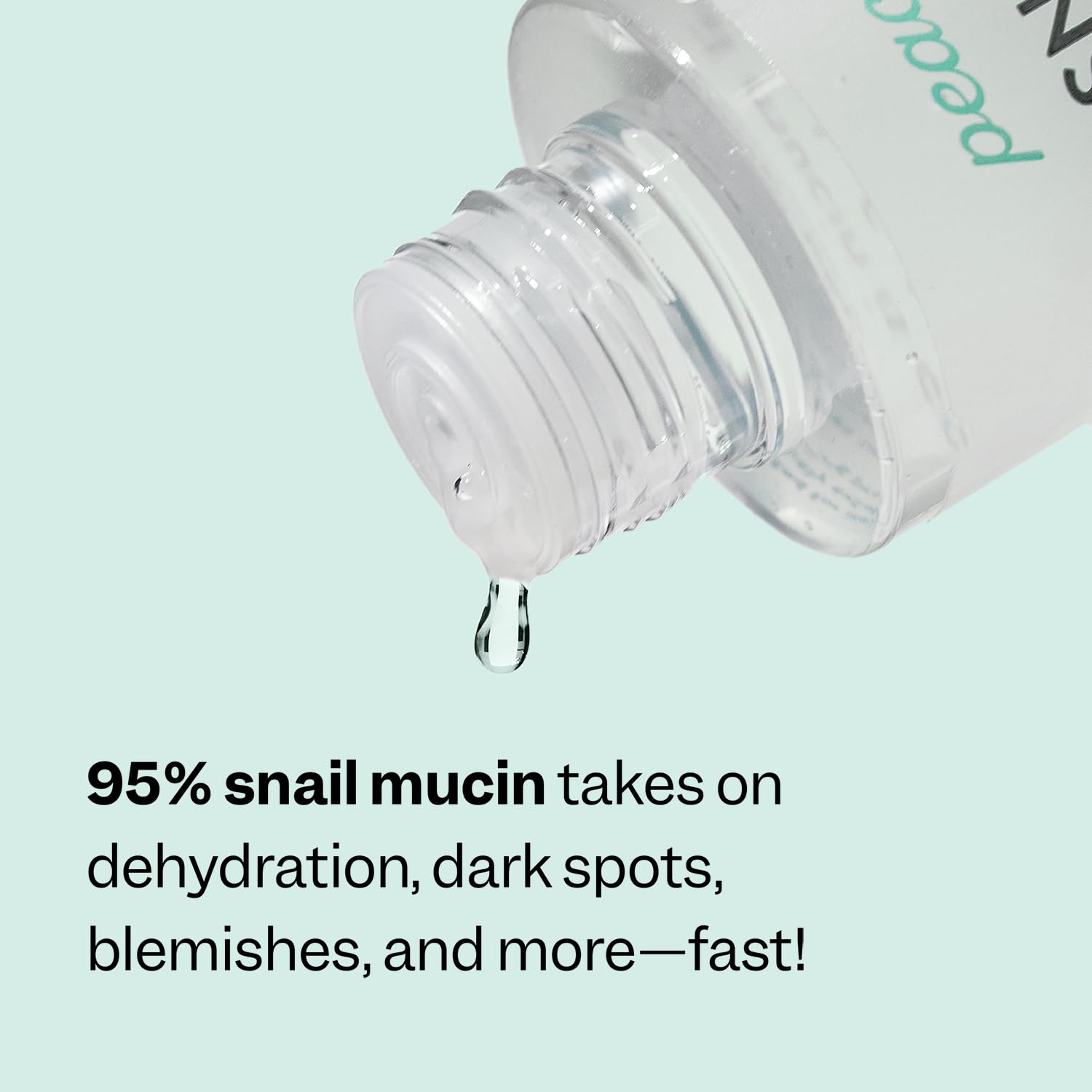 Toner bottle beside hyaluronic acid icons, illustrating hydration boost