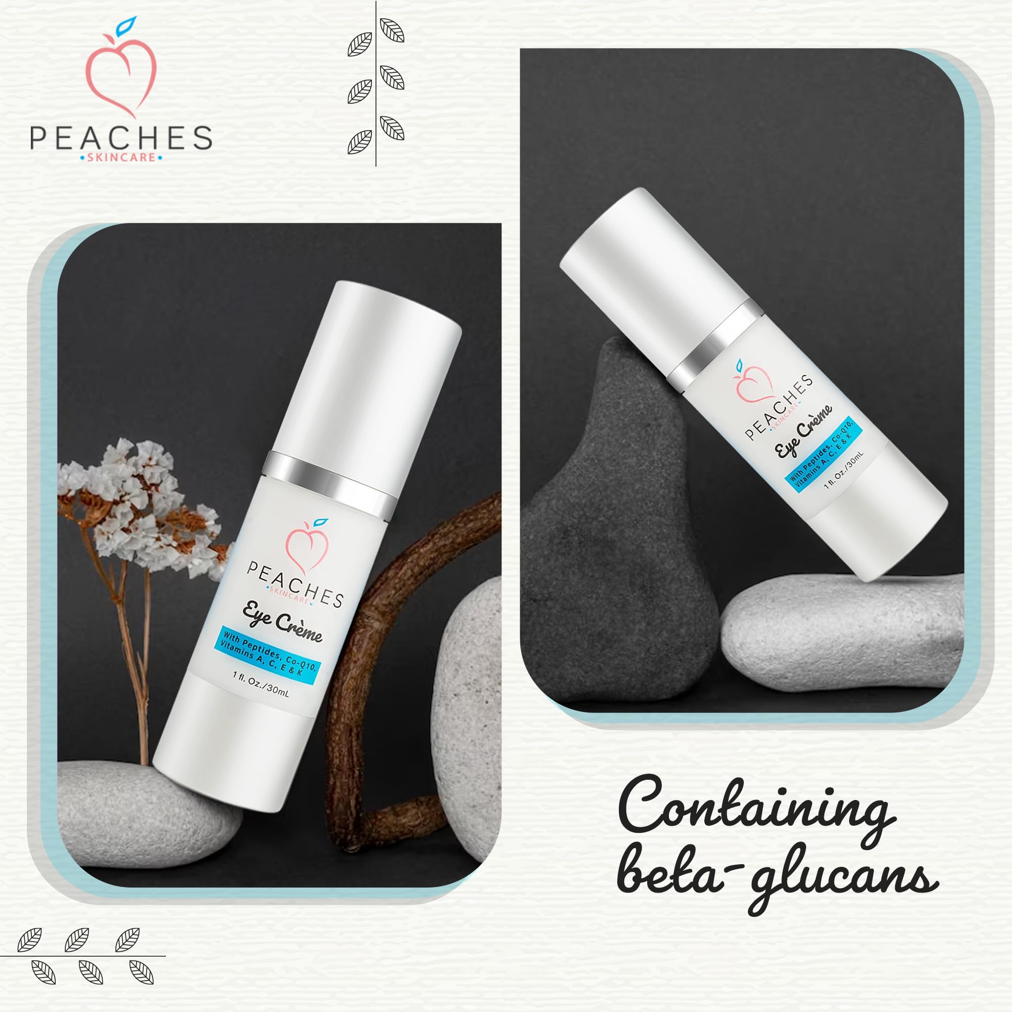 Peaches Skin Care Under Eye Cream morning routine use under eyes for freshness