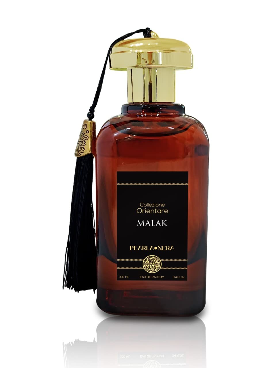 PEARLANERA Malak smoky-rose essence highlights elegant notes for signature fragrance.