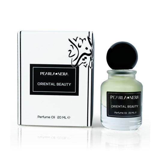 PEARLANERA Oriental Beauty bottle closeup for daily fragrance rituals