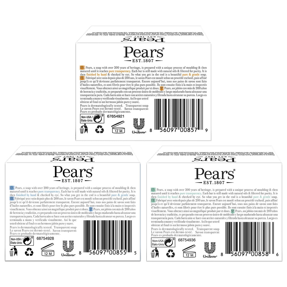 Pears glycerin soap blue bar refreshing cleanse with subtle scent