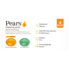 Pears moisturizing glycerin shown in shower setting.