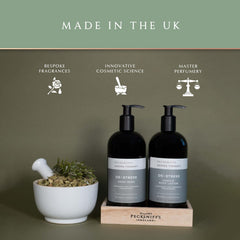 Pecksniff's Aroma Therapy De-Stress bottle featured with earthy notes