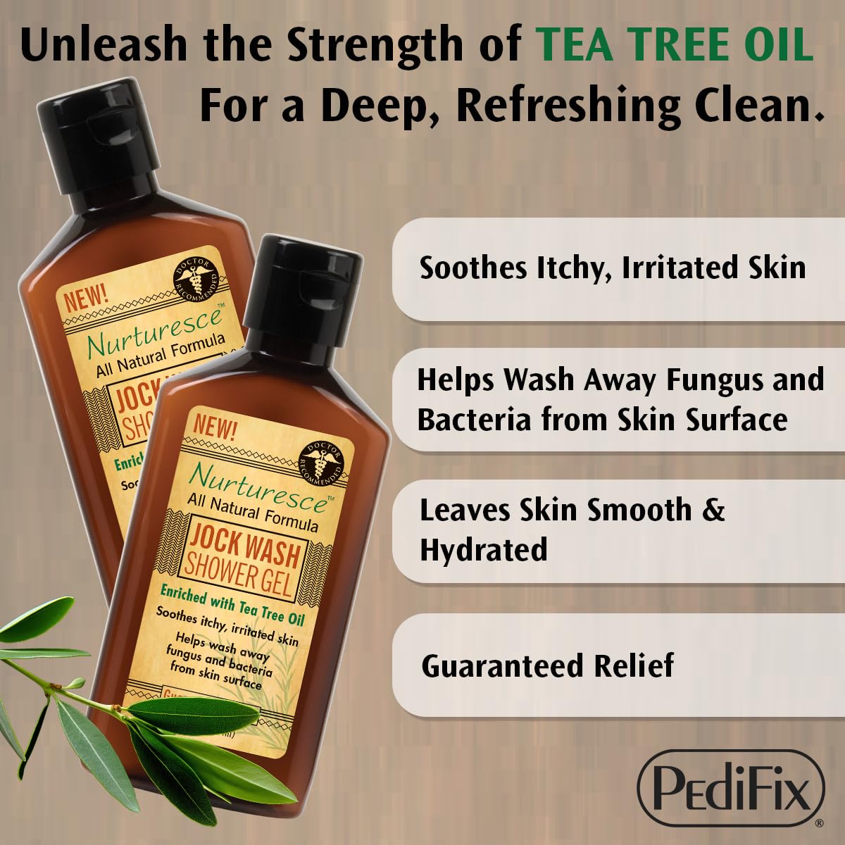 Pedifix Nurturesce Jock Wash deodorizes groin and underarms effectively