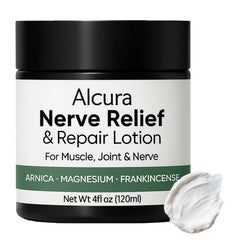 Peehss Alcura Nerve Cream bottle for quick, non-greasy daily application