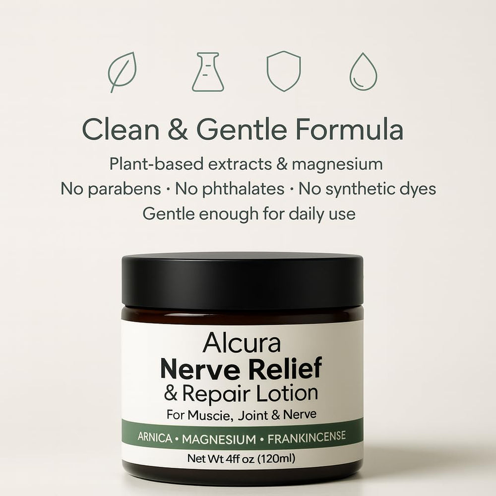 Peehss Alcura Nerve Cream creamy texture ready for massage