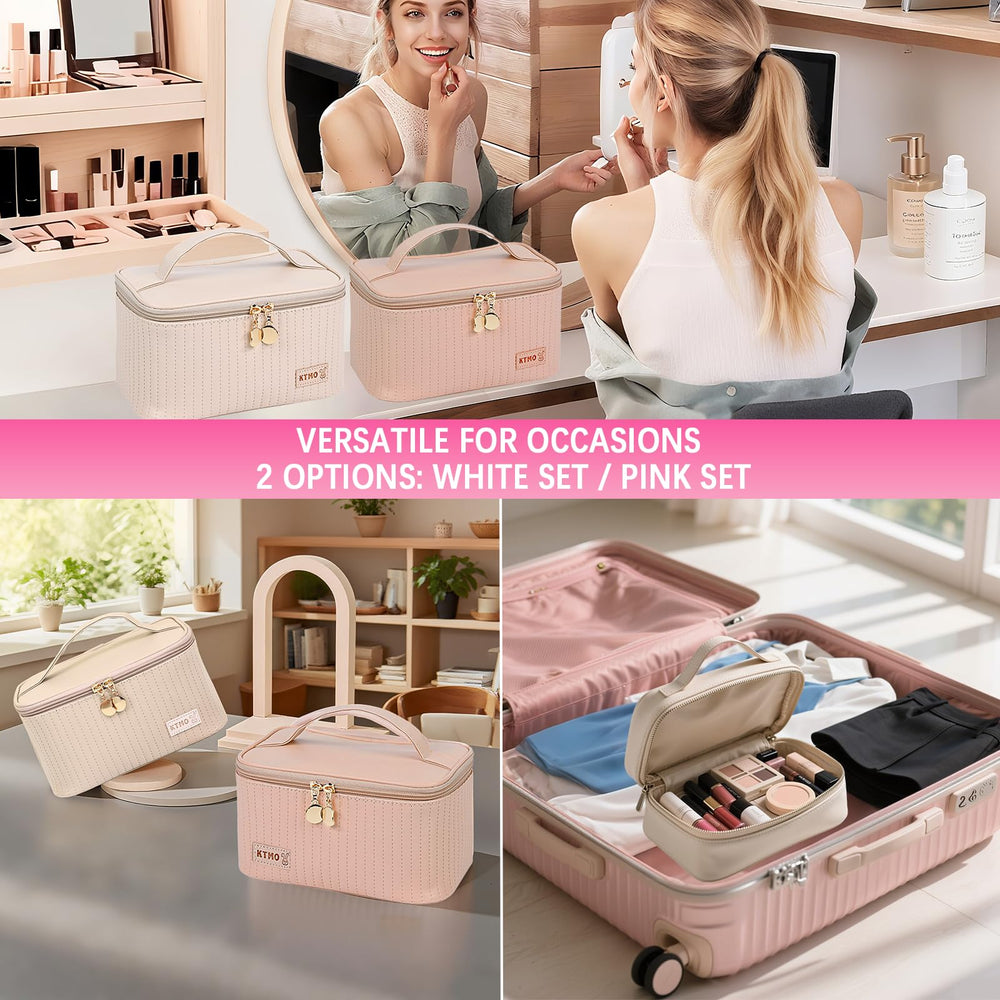 Peenice all-in-one makeup kit makeup bag keeps essentials organized