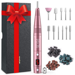 PEL-CAS cordless nail drill front view highlighting compact, portable design for easy handling.
