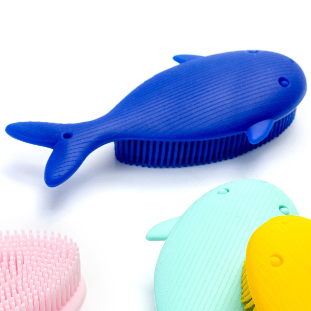 Penepico silicone loofah bath toy for gentle exfoliation.