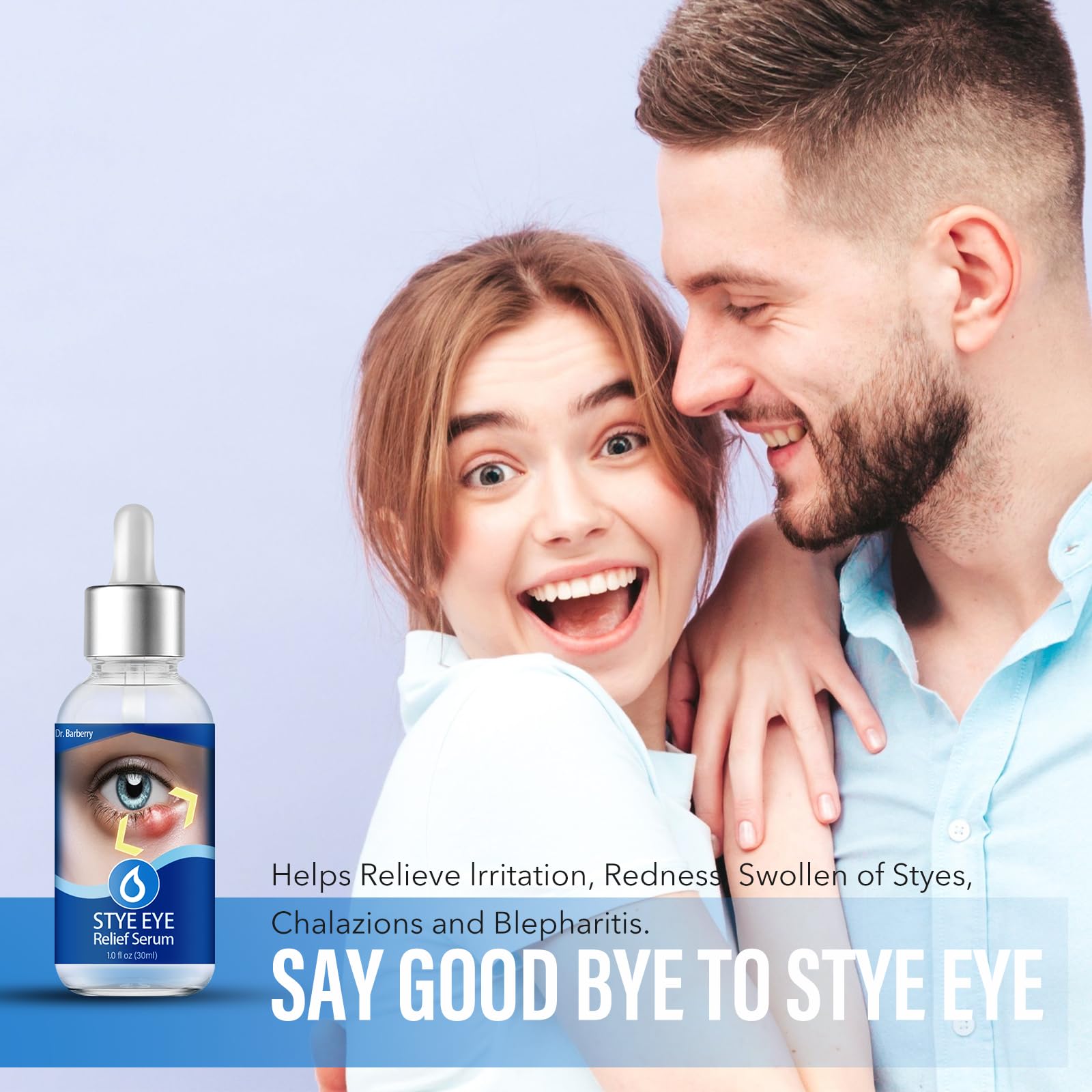 Penntr Stye Eye Drops packaging box highlights travel-friendly size