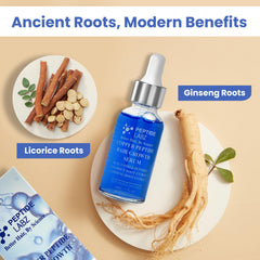 Massaging drops into the scalp with PeptideLabz serum.