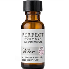 Perfect Formula Clear Gel Coat bottle ready to apply for stronger nails